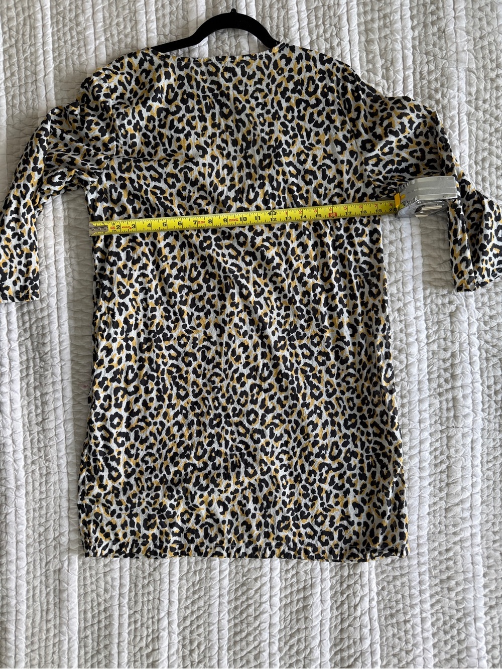 J.CREW Neutral Leopard Print Top in Black, Tan, Cream - Picture 4 of 6